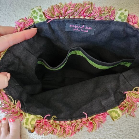 Bamboo Top Handle Handbag/Purse - Picture 4 of 6